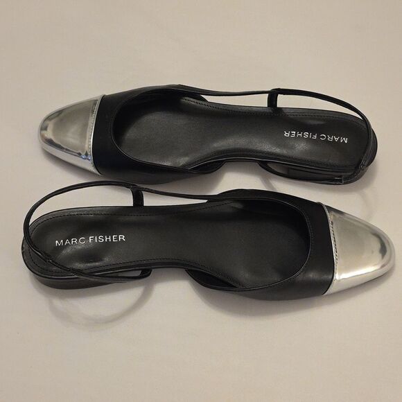 BRAND NEW MARC FISHER DELA CLOSED TOE SLINGBACK DRESS FLATS - Picture 12 of 15